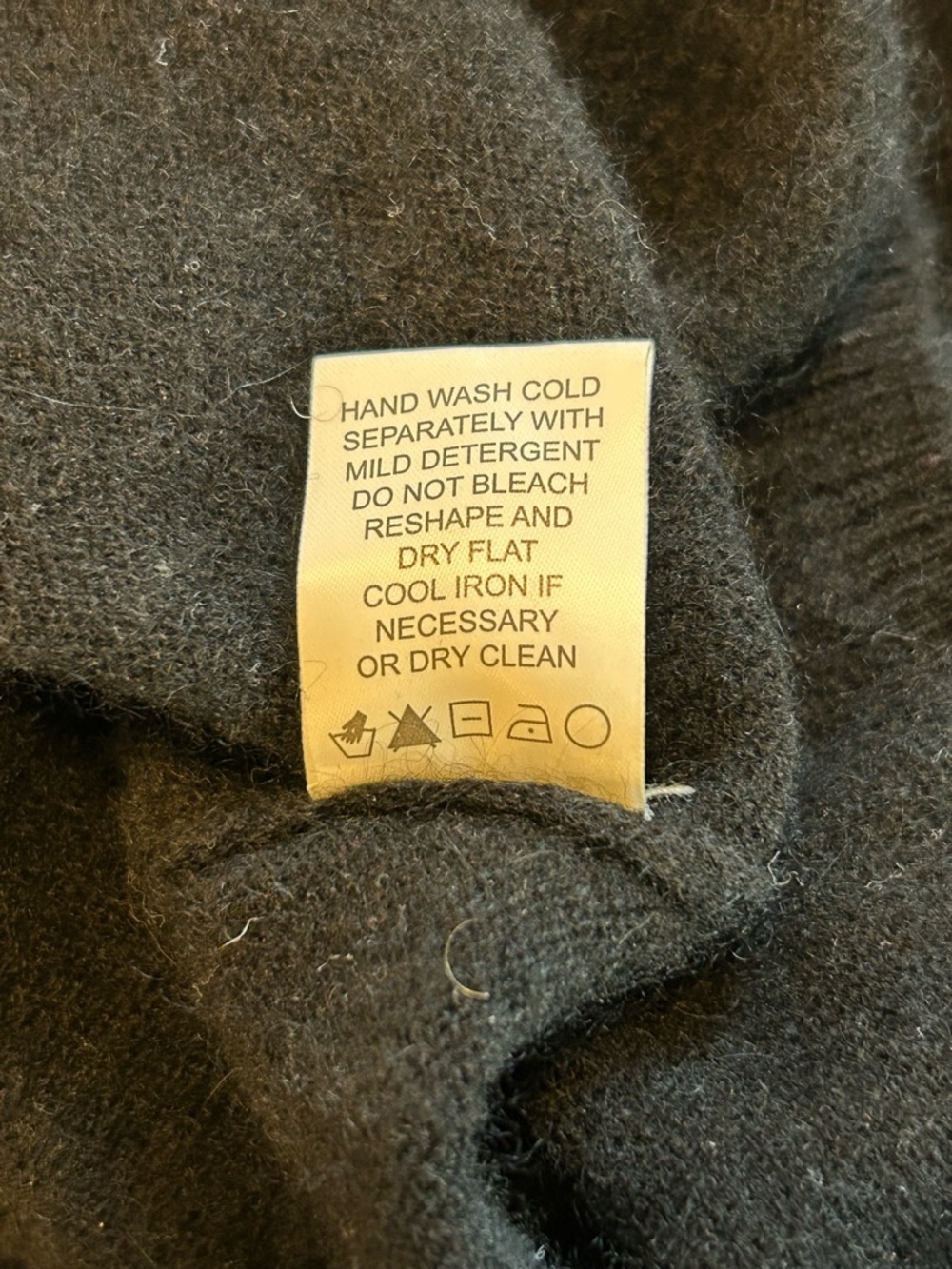 LUSSO EUC SZ L Cashmere Black Scoop-Neck Women's Sweater - Picture 7 of 7
